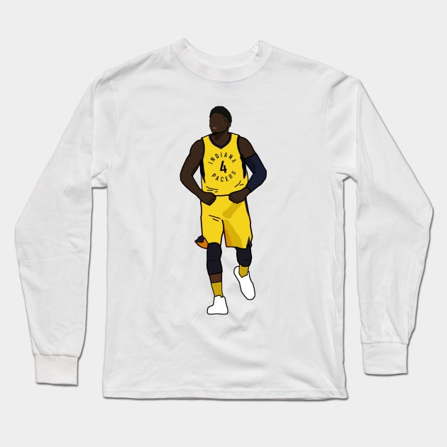 Victor Oladipo Indiana Pacers Long Sleeve T-Shirt by xavierjfong